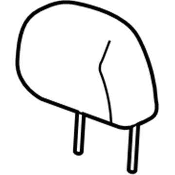 GM 26208473 Headrest, Black, Front 26208473 GM Headrest, Black, Front Illustration 1 of 1