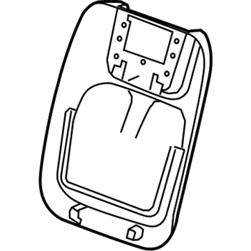 GM 90905671 Seat Back Cover, Black 90905671 GM Seat Back Cover, Black Illustration 1 of 1