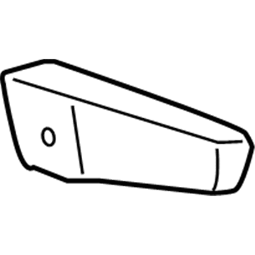 GM 22958333 Armrest, Rear Driver Side 22958333 GM Armrest, Rear Driver Side Illustration 1 of 1