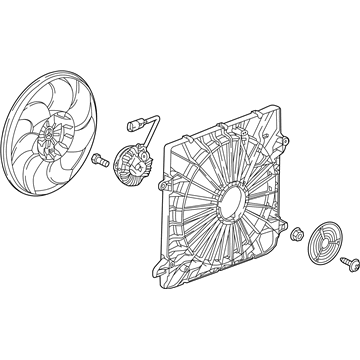 Chevy Traverse Cooling Fan Assembly - 84199037