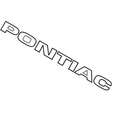 Pontiac 88975701 Nameplate