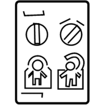 GM 15812668 Info Label 15812668 GM Info Label Illustration 1 of 1