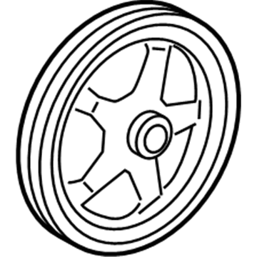 GM 12593693 Power Steering Pulley 12593693 GM Power Steering Pulley Illustration 1 of 1