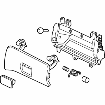 84539640 GM Compartment Box, Passenger Side Illustration 1 of 1