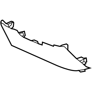 85110488 GM Lower Panel, Jet Black, Passenger Side Illustration 1 of 1