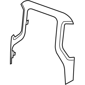 GM 84002448 Center Bezel, Passenger Side 84002448 GM Center Bezel, Passenger Side Illustration 1 of 1