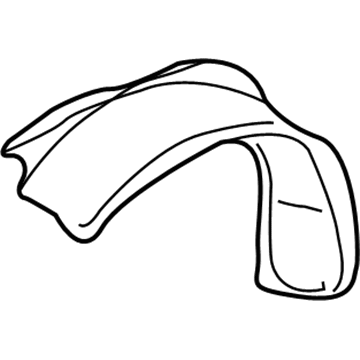 GM 22611445 Rear Fender Liner, Front Inner Driver Side 22611445 GM Rear Fender Liner, Front Inner Driver Side Illustration 1 of 1