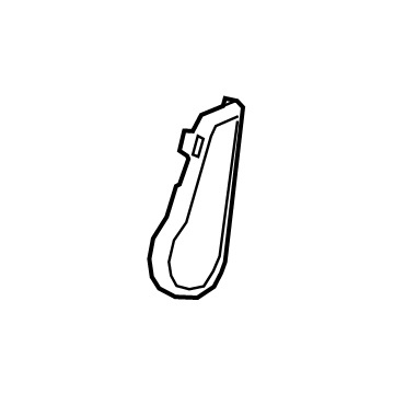 GM 84539149 Hinge Cover, Jet Black, Front Center Passenger Side 84539149 GM Hinge Cover, Jet Black, Front Center Passenger Side Illustration 1 of 1