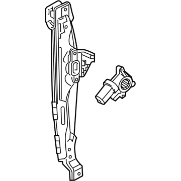 84198462 GM Window Regulator, Rear Driver Side Illustration 1 of 1