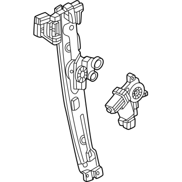 GM 26517633 Regulator, Front Door Window Regulator 26517633 GM Regulator, Front Door Window Regulator Illustration 1 of 1