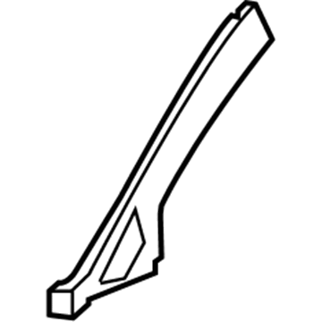 GM 19256173 Inner Windshield Pillar, Driver Side 19256173 GM Inner Windshield Pillar, Driver Side Illustration 1 of 1