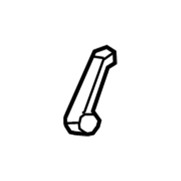 20791588 GM Release Handle, Titanium, Driver Side Illustration 1 of 1