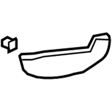 25900186 GM Inner Finish Panel, Titanium, Front Driver Side Illustration 1 of 1