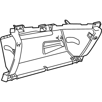 GM 92268759 Glove Box Frame 92268759 GM Glove Box Frame Illustration 1 of 1