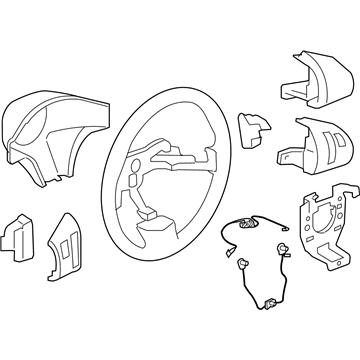 GM 15944310 Steering Wheel 15944310 GM Steering Wheel Illustration 1 of 1