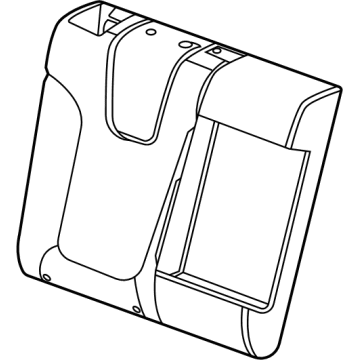 GM 42616249 Seat Back Cover, Black, Rear Passenger Side 42616249 GM Seat Back Cover, Black, Rear Passenger Side Illustration 1 of 1