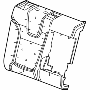 GM 42594304 Seat Back Pad, Rear Passenger Side 42594304 GM Seat Back Pad, Rear Passenger Side Illustration 1 of 1