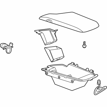 GM 84737910 Armrest, Front 84737910 GM Armrest, Front Illustration 1 of 1