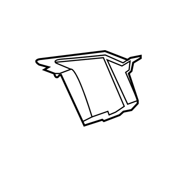 GM 84737904 Tray Lining, Black, Front 84737904 GM Tray Lining, Black, Front Illustration 1 of 1