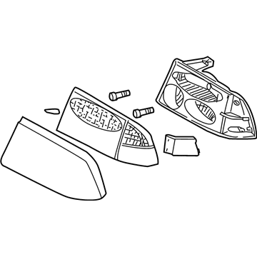 GMC 16525633 Lens & Housing