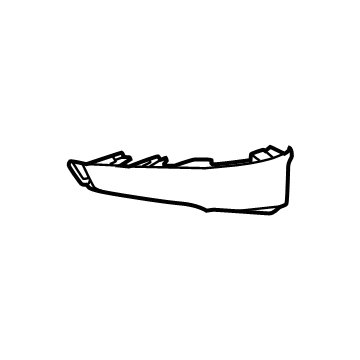 85547963 GM Molding-Front Bumper Fascia Outer *Black Illustration 1 of 1
