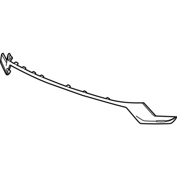 GM 84977536 Molding-Front Bumper Fascia *Vader Chrome 84977536 GM Molding-Front Bumper Fascia *Vader Chrome Illustration 1 of 1