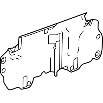 GM 20800964 Water Deflector, Rear 20800964 GM Water Deflector, Rear Illustration 1 of 1