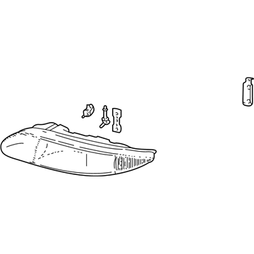 22689651 GM Headlamp Assembly, Front Passenger Side Illustration 1 of 1