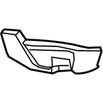 25900190 GM Outer Finish Panel, Titanium, Passenger Side Illustration 1 of 1