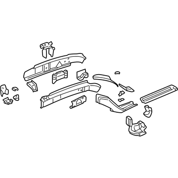 Chevy 12335376 Rail Assembly