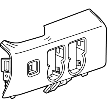 85104930 GM Switch Panel, Jet Black Illustration 1 of 1