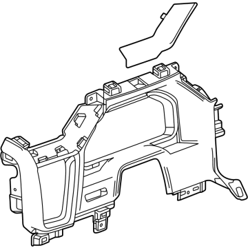 GM 85553199 Cluster Panel, Black 85553199 GM Cluster Panel, Black Illustration 1 of 1