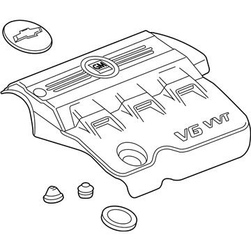 Chevy Captiva Sport Engine Cover - 12654180