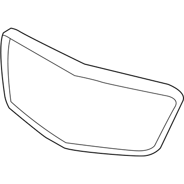 GM 84124872 Grille Surround, Black Chrome, Front Outer 84124872 GM Grille Surround, Black Chrome, Front Outer Illustration 1 of 1