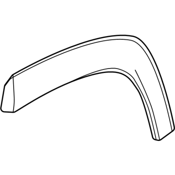 GM 26344446 Molding Assembly-Rear Wheel Opening 26344446 GM Molding Assembly-Rear Wheel Opening Illustration 1 of 1
