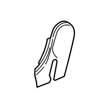 GM 84323120 Hinge Cover, Black, Passenger Side 84323120 GM Hinge Cover, Black, Passenger Side Illustration 1 of 1