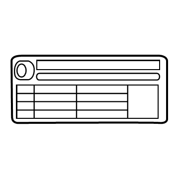 Chevy 19206430 Tire Pressure Label