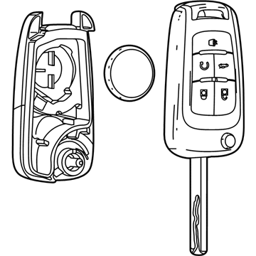 Chevy 20979469 Key
