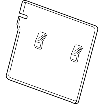 13439588 GM Seat Back Panel, Black, Rear Illustration 1 of 1