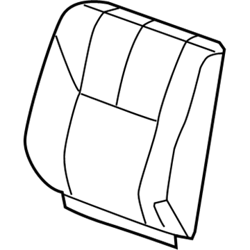 GM 15872786 Seat Back Cover, Titanium, Rear Center 15872786 GM Seat Back Cover, Titanium, Rear Center Illustration 1 of 1