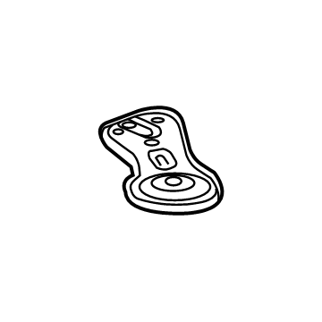 GM 84346089 Front Bracket, Passenger Side 84346089 GM Front Bracket, Passenger Side Illustration 1 of 1