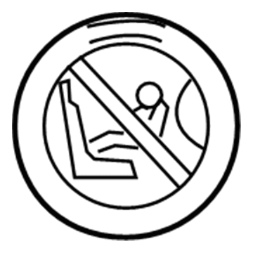GM 92093608 Warning Label 92093608 GM Warning Label Illustration 1 of 1