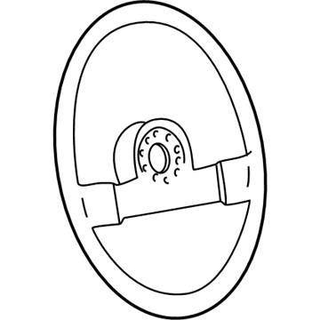 16759292 GM Steering Wheel, Black Illustration 1 of 1
