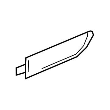 GM 84588209 Applique, Rear Passenger Side 84588209 GM Applique, Rear Passenger Side Illustration 1 of 1