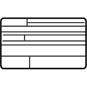 Chevy 19355584 Vin Label