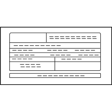 Chevy 19317605 Emission Label