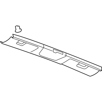 25949075 GM Header Trim, Upper Illustration 1 of 1