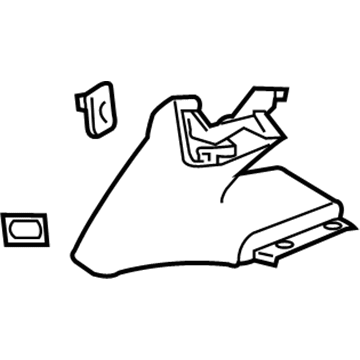 GM 20823297 Side Trim Panel, Rear Driver Side 20823297 GM Side Trim Panel, Rear Driver Side Illustration 1 of 1