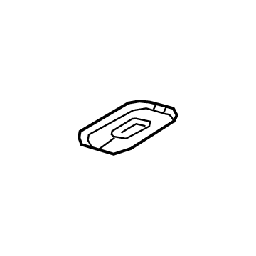 GM 84316899 Sunvisor Cover, Gray, Driver Side 84316899 GM Sunvisor Cover, Gray, Driver Side Illustration 1 of 1