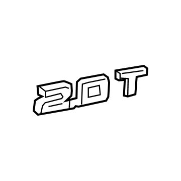 GM 84234652 Nameplate 84234652 GM Nameplate Illustration 1 of 1